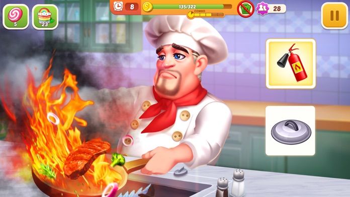 烹飪狂人-超瘋狂餐廳遊戲遊戲截圖