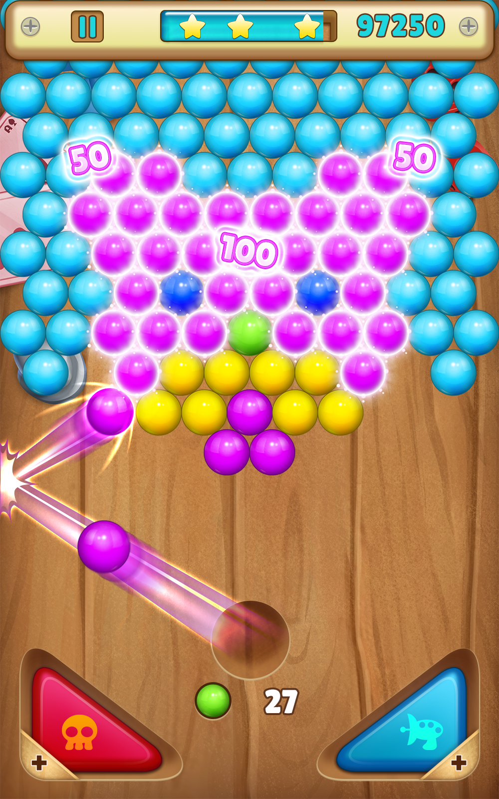 Cuplikan Layar Game Bubbles Risk : Offline Game