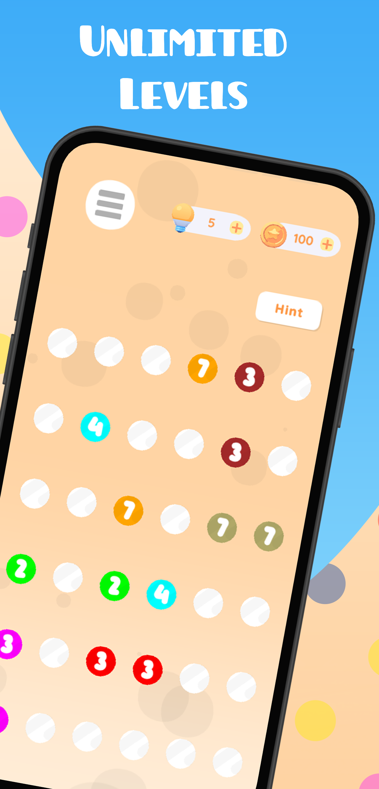 Dotty Match Color Logic Puzzle Game Screenshot