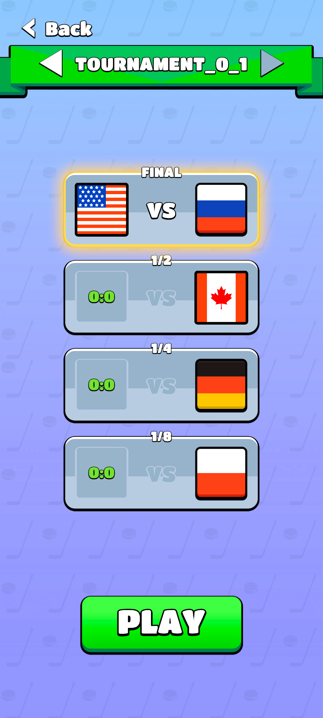 Screenshot of Hockey league masters