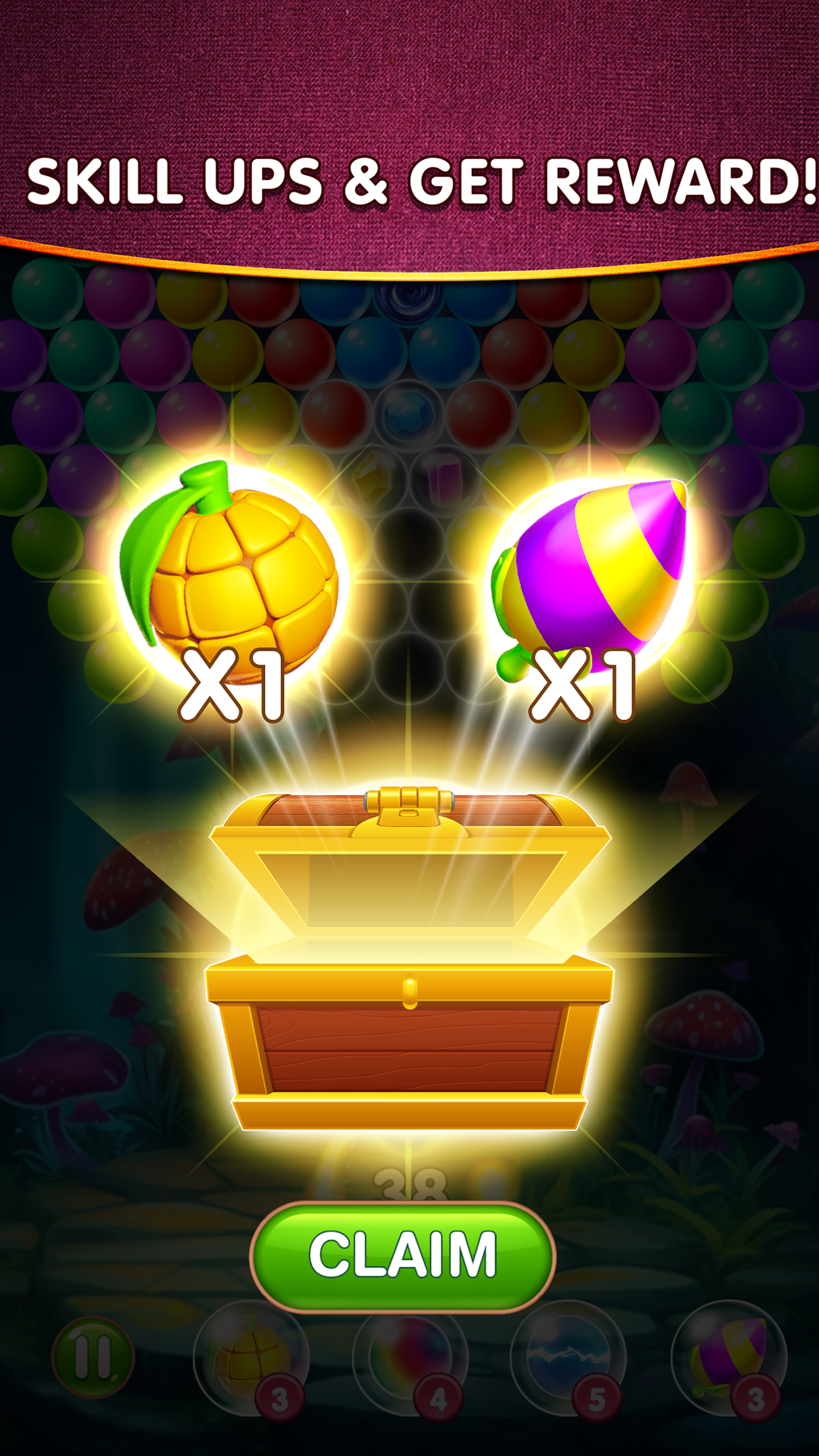 Woodland Bubble Pop Game Screenshot