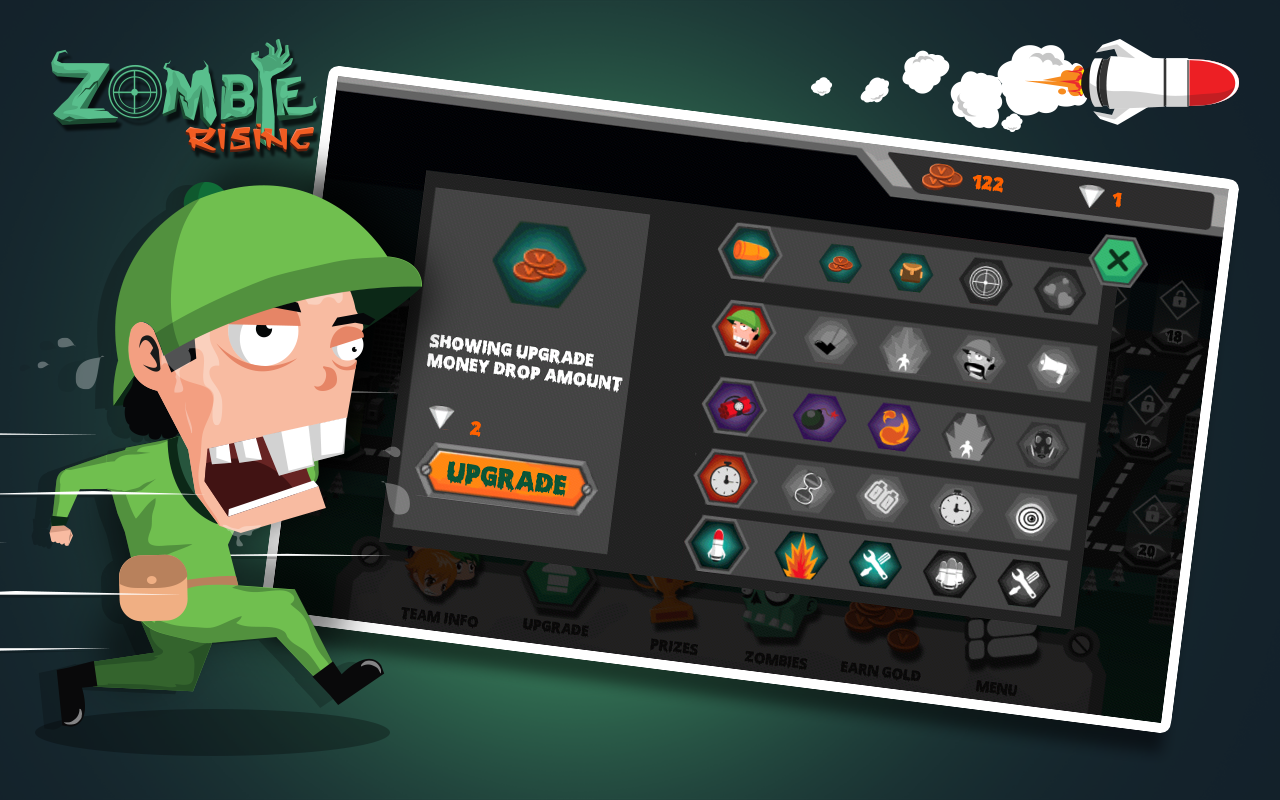 죽은 대상 : 좀비가 상승 게임 스크린샷