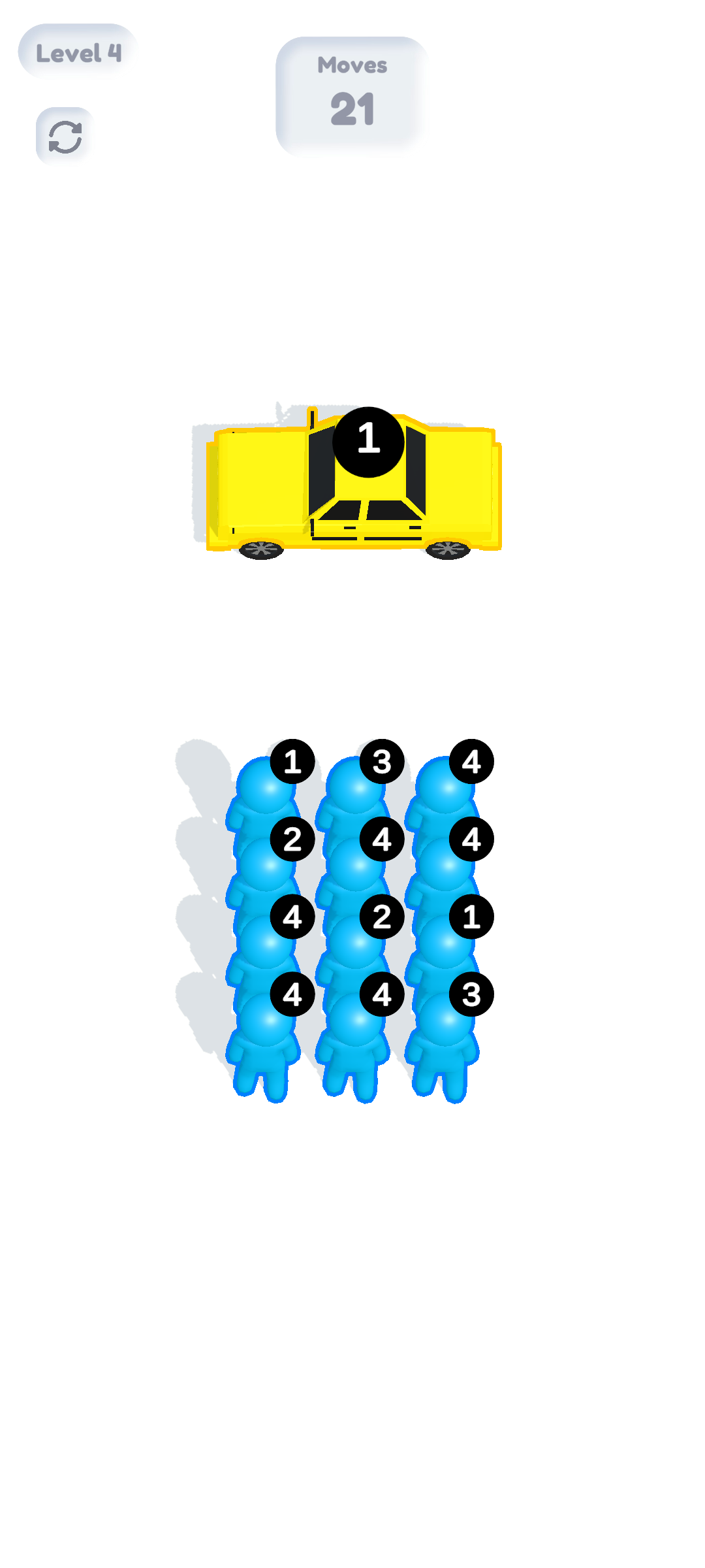 Taxi Queue Game Screenshot