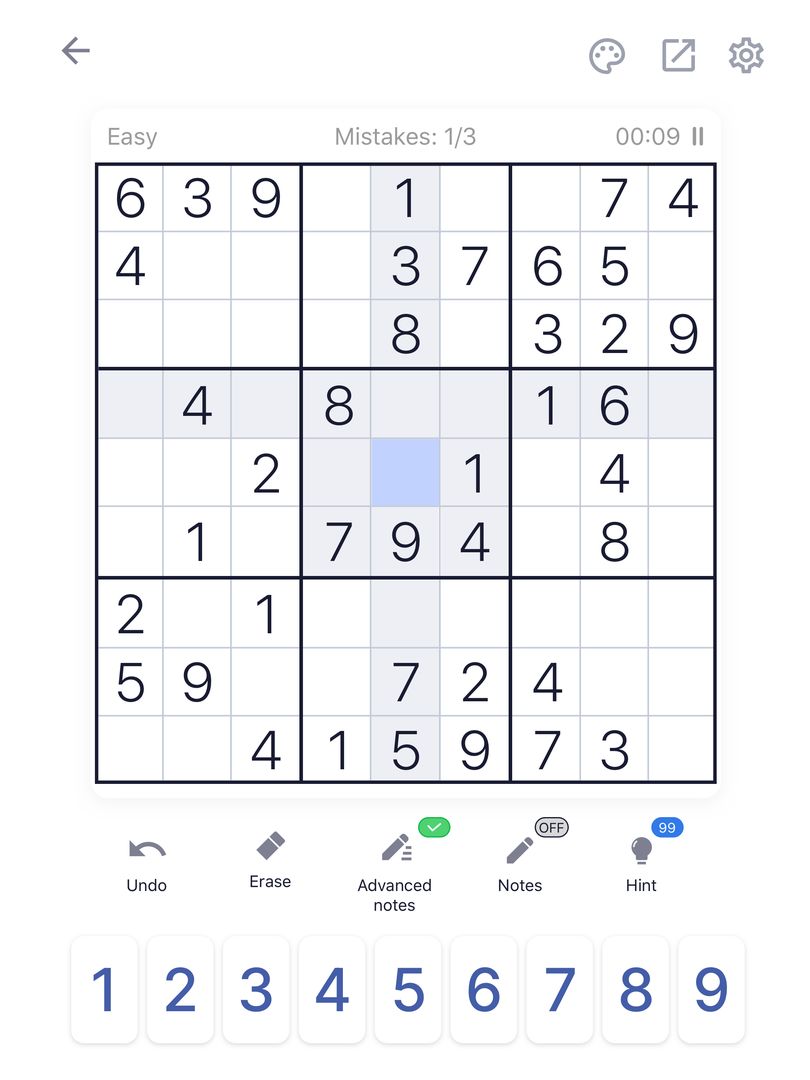 Screenshot of Sudoku - Classic Sudoku Puzzle