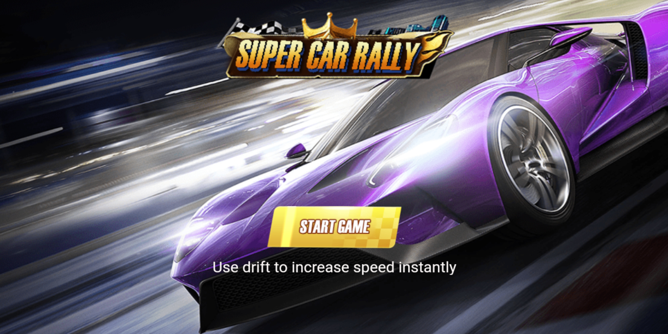 Super Car Rally ゲームのスクリーンショット