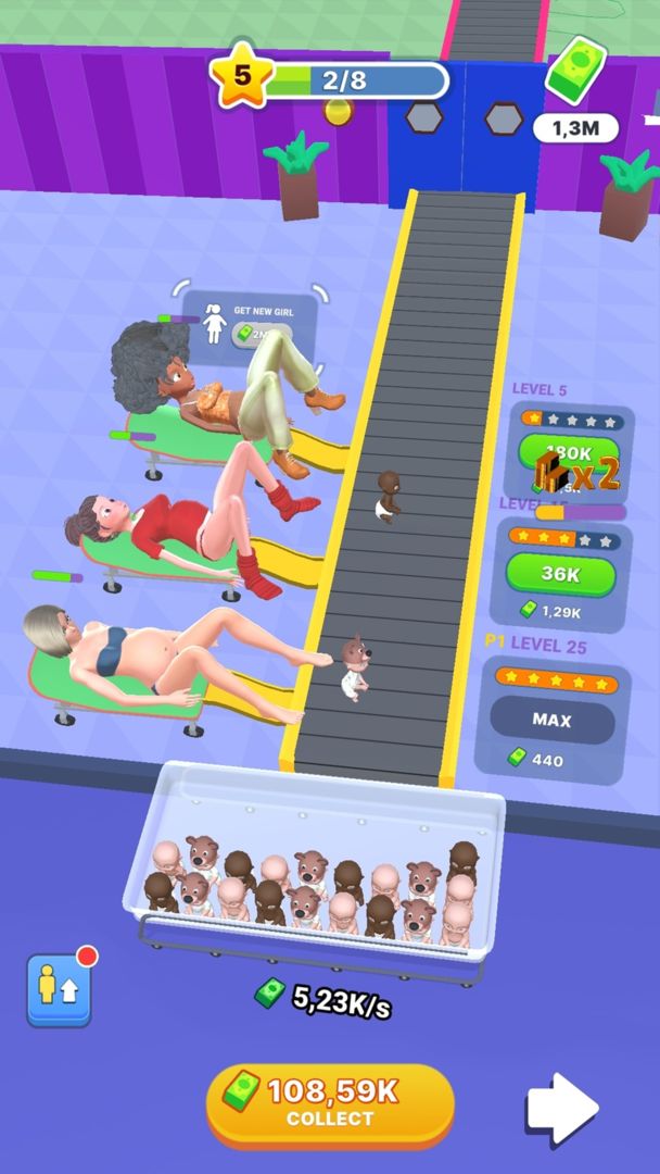 Screenshot of Delivery Room: Idle factory