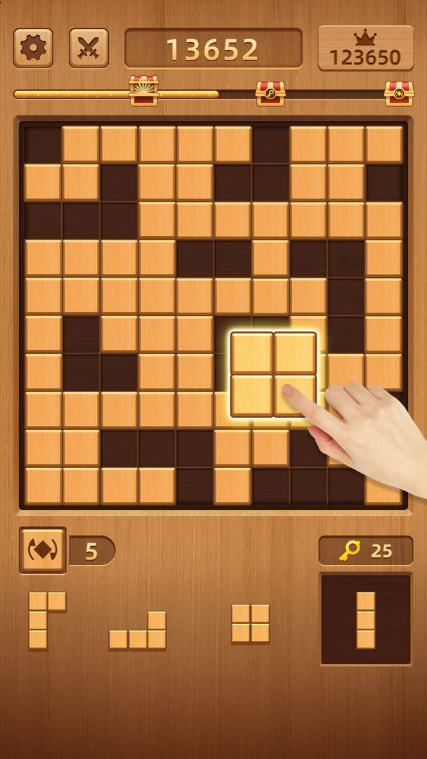 木質方塊：創意方塊消除益智休閒小遊戲遊戲截圖