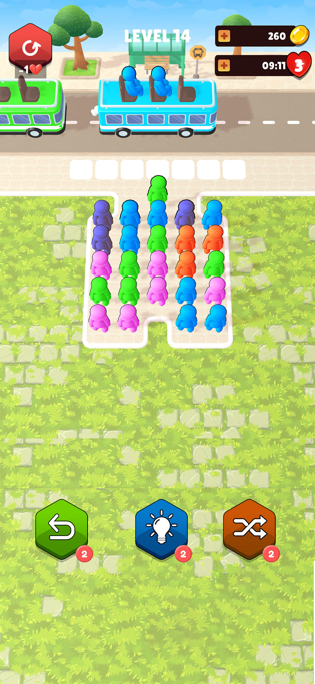Captura de Tela do Jogo Bus Jam - Passenger Escape