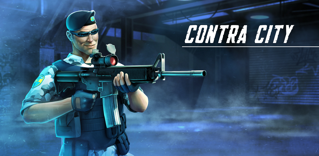 Banner of Contra City - Online-Shooter (3D FPS) 0.9.9