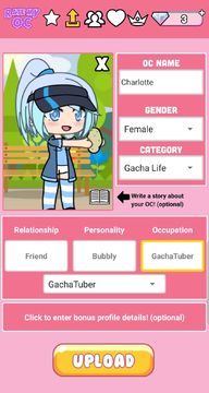 Rate My OC Game Screenshot