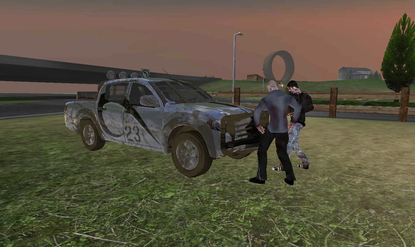 Cuplikan Layar Game Truck Driving Zombie Road Kill