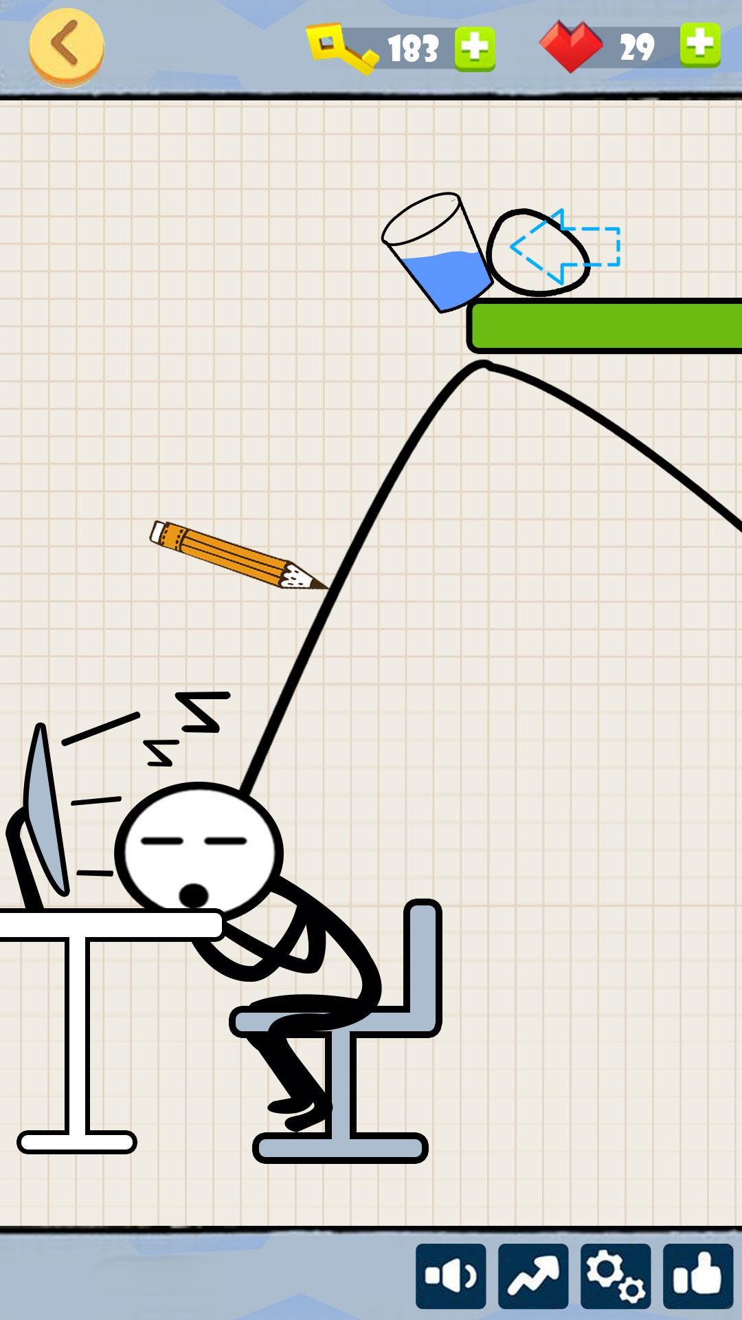 Screenshot of Bad Luck Stickman- Addictive draw line casual game