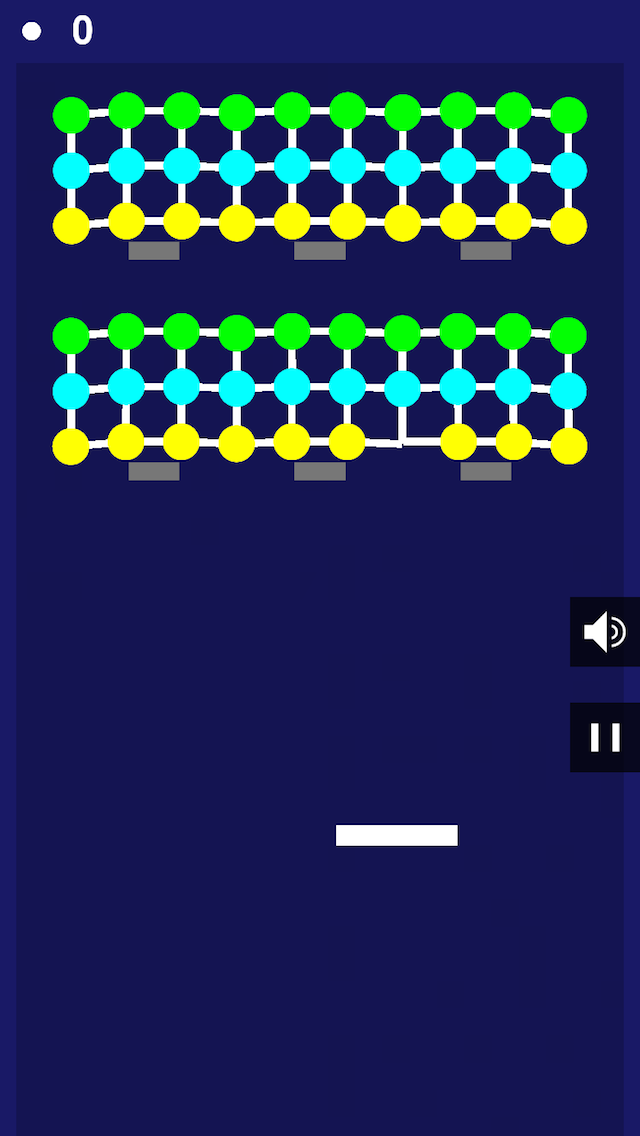 Physics Brick Breaker Game Screenshot