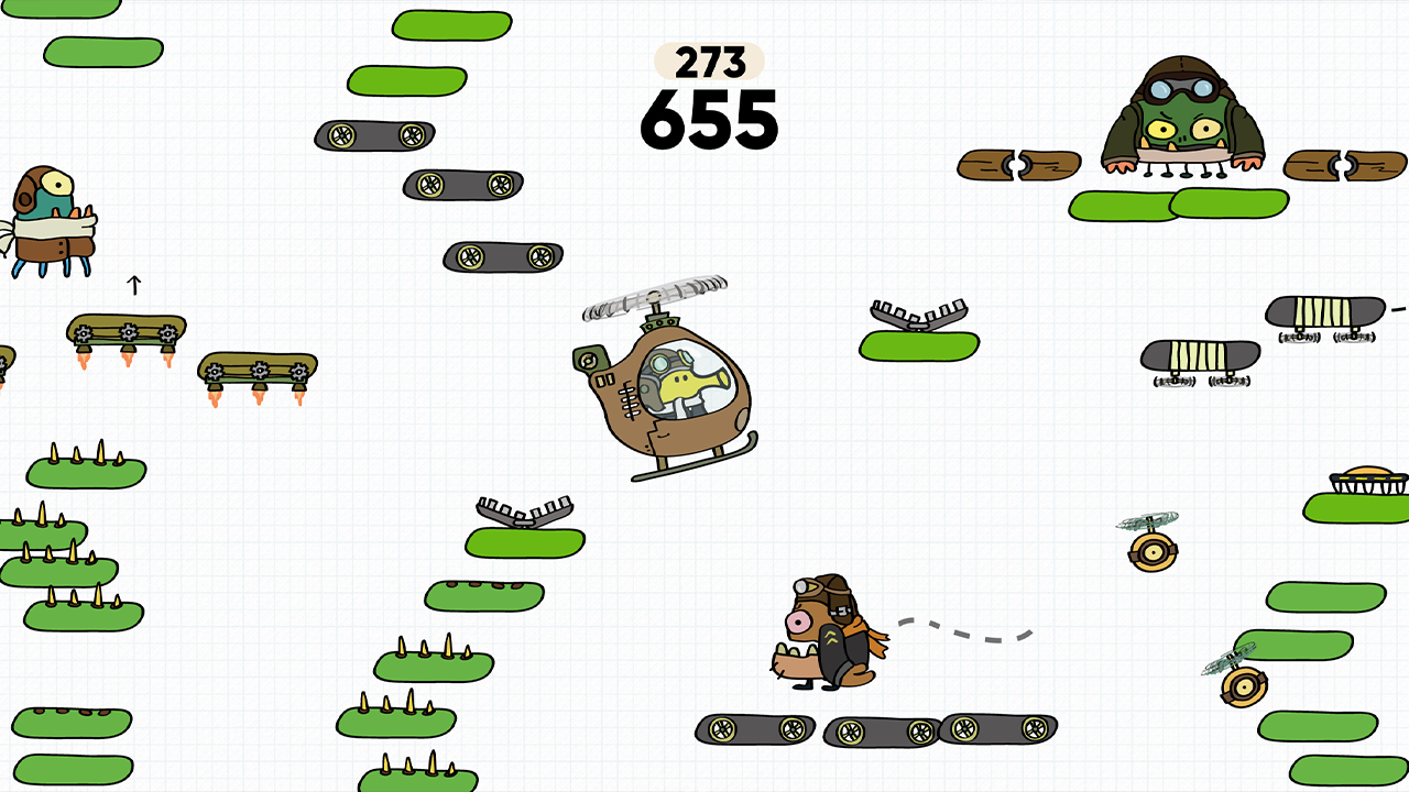 Screenshot of the video of Doodle Jump 2
