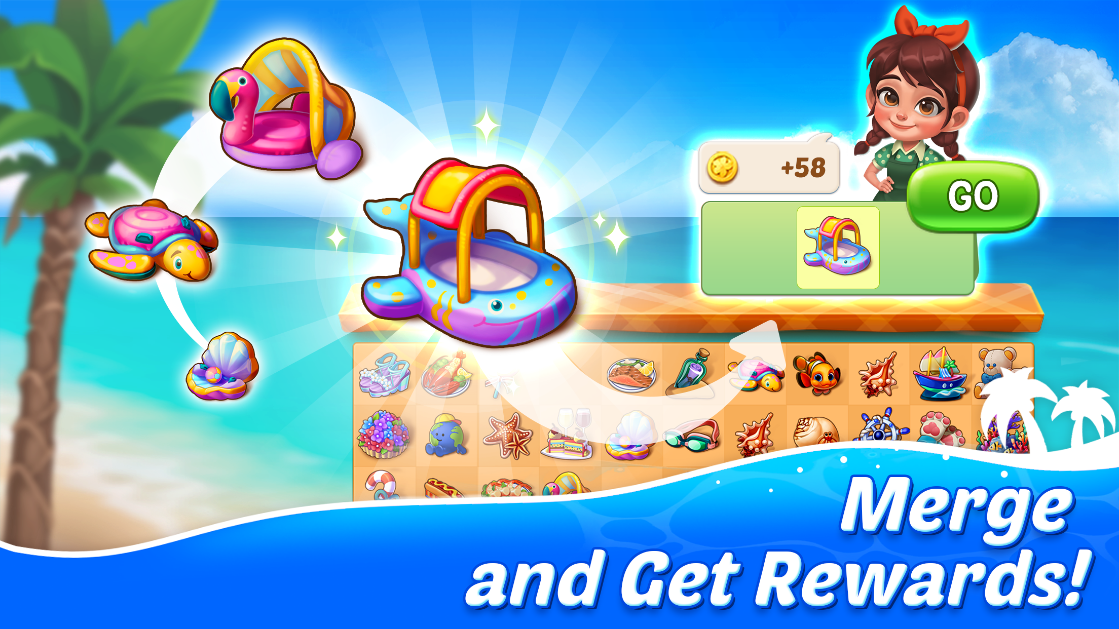 Merge Paradise : Match Puzzle ภาพหน้าจอเกม