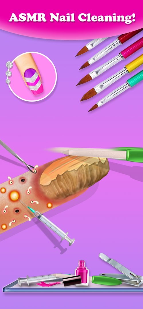 Nail Salon Games Acrylic Art screenshot game