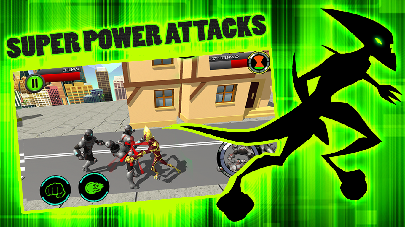 Cuplikan Layar Game The Hero alien fighter