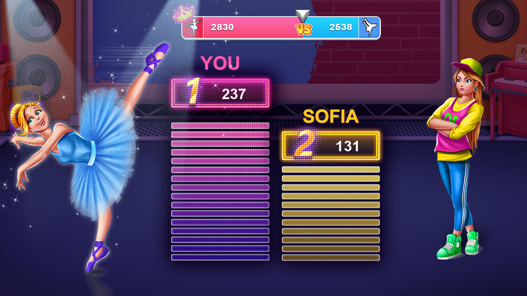 Скриншот игры Dance Clash: Ballet vs Hip Hop