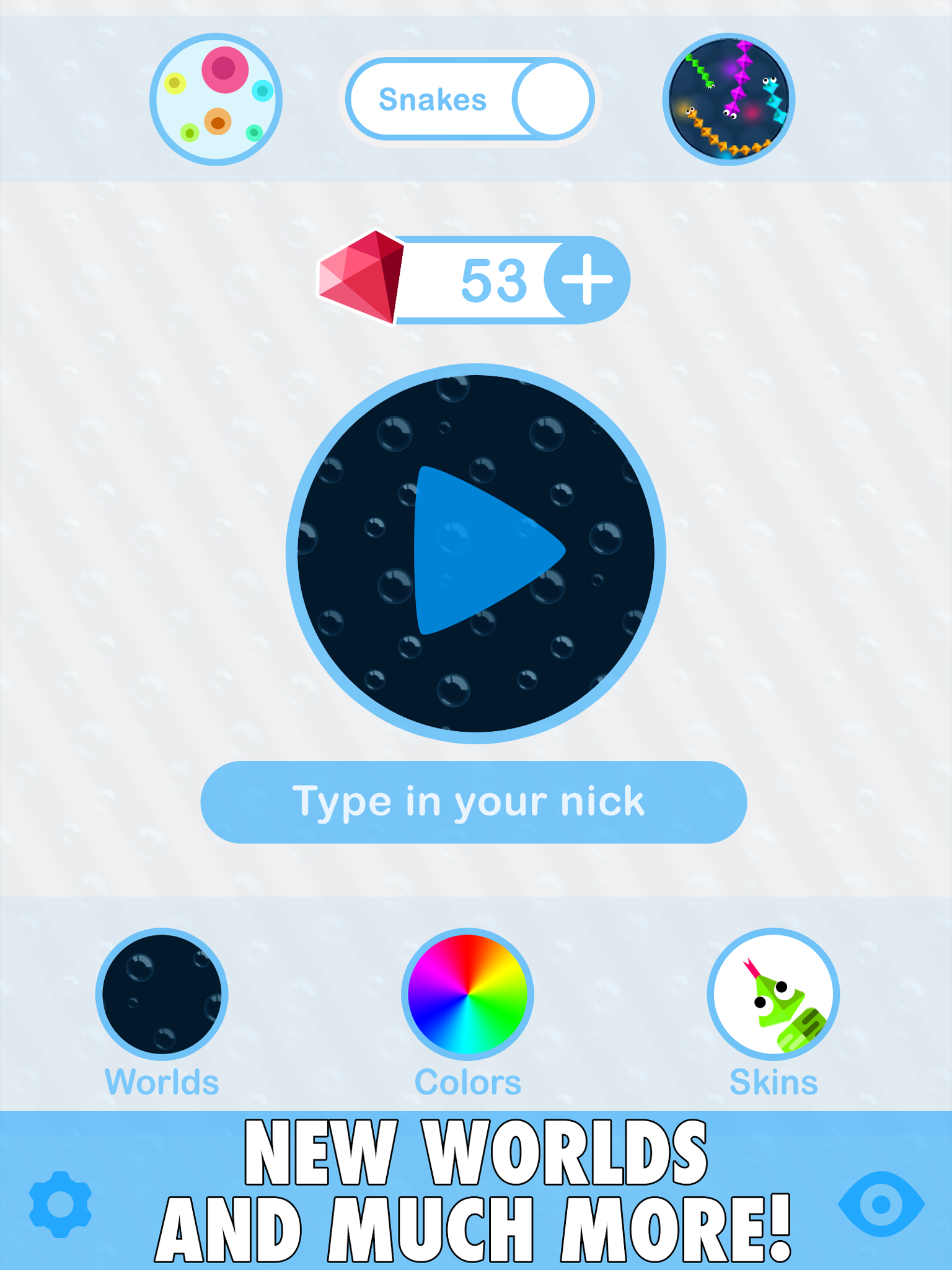 Cuplikan Layar Game snakes.io