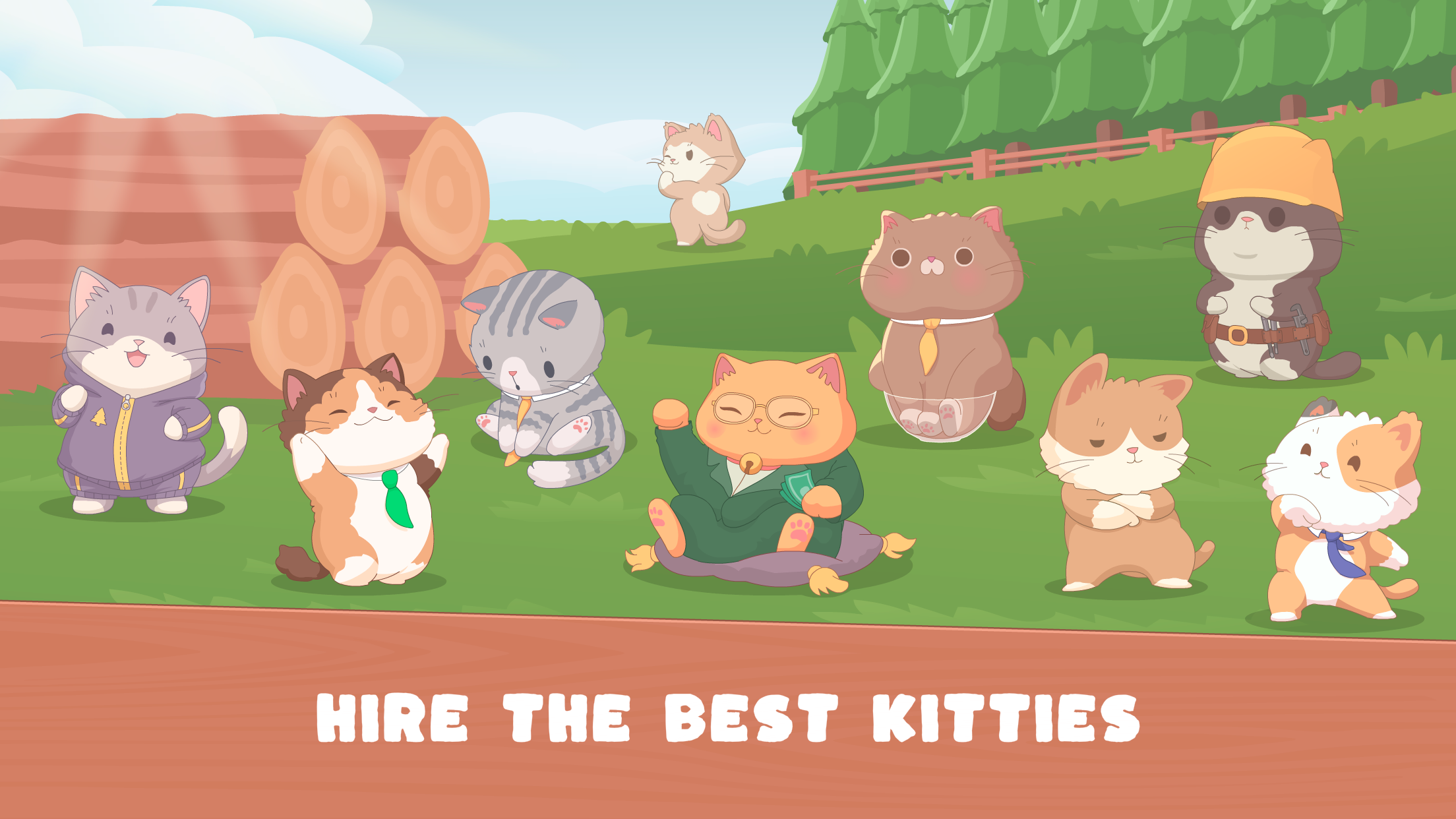 Idle Cat Lumber Game Screenshot