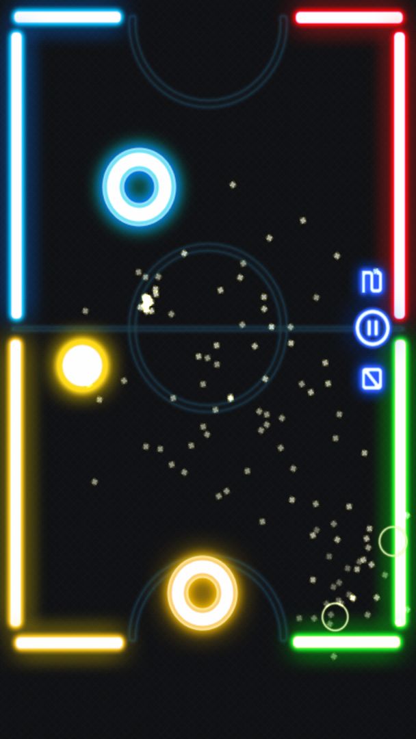 Glow Air Hockey screenshot game