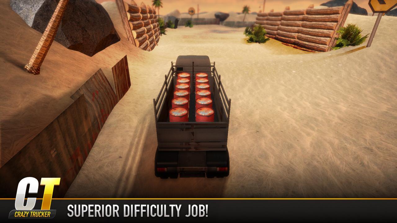 Crazy Trucker Game Screenshot