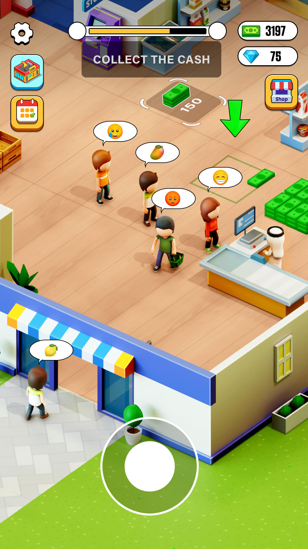 Скриншот игры Idle Supermarket Rush