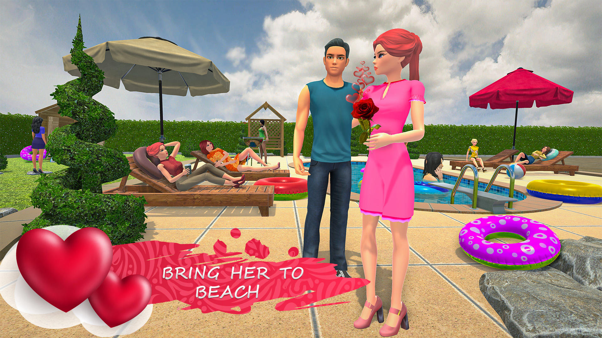 Virtual Girlfriend Crush Lover Game Screenshot