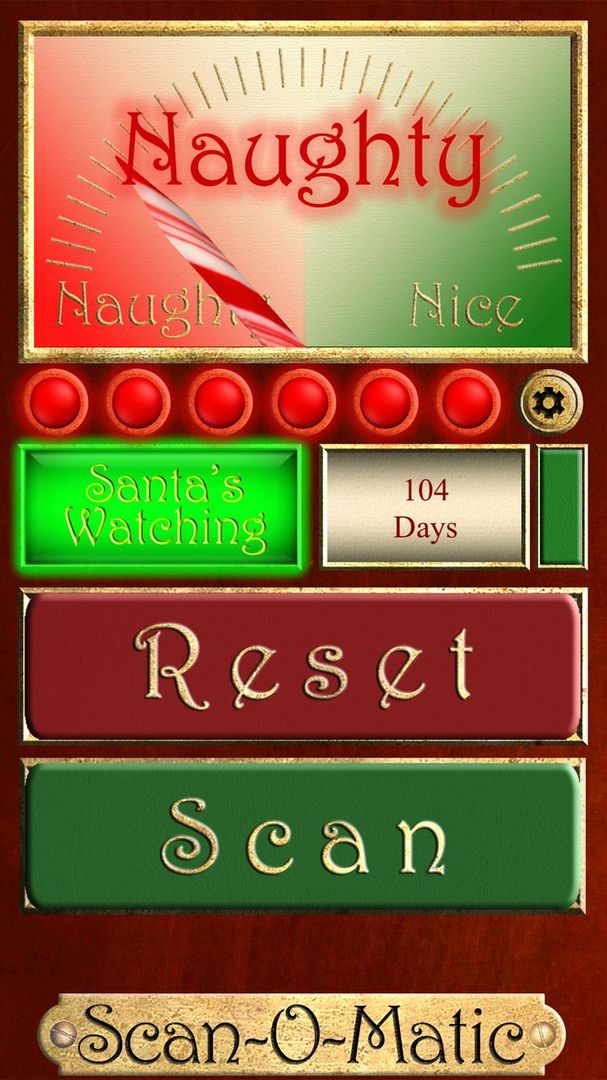 Santa Naughty or Nice ScanOMatic Scanner ภาพหน้าจอเกม
