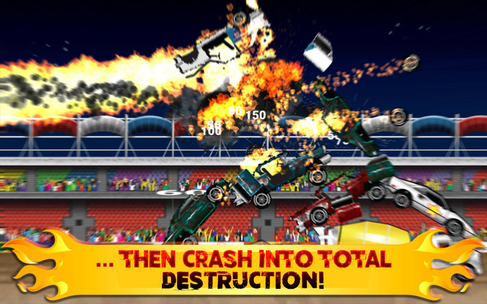Crash Cars - A Physics Smashing Demolition Derby Game Screenshot