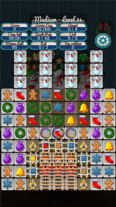 Christmas Drops 4 - Match 3 Game Screenshot