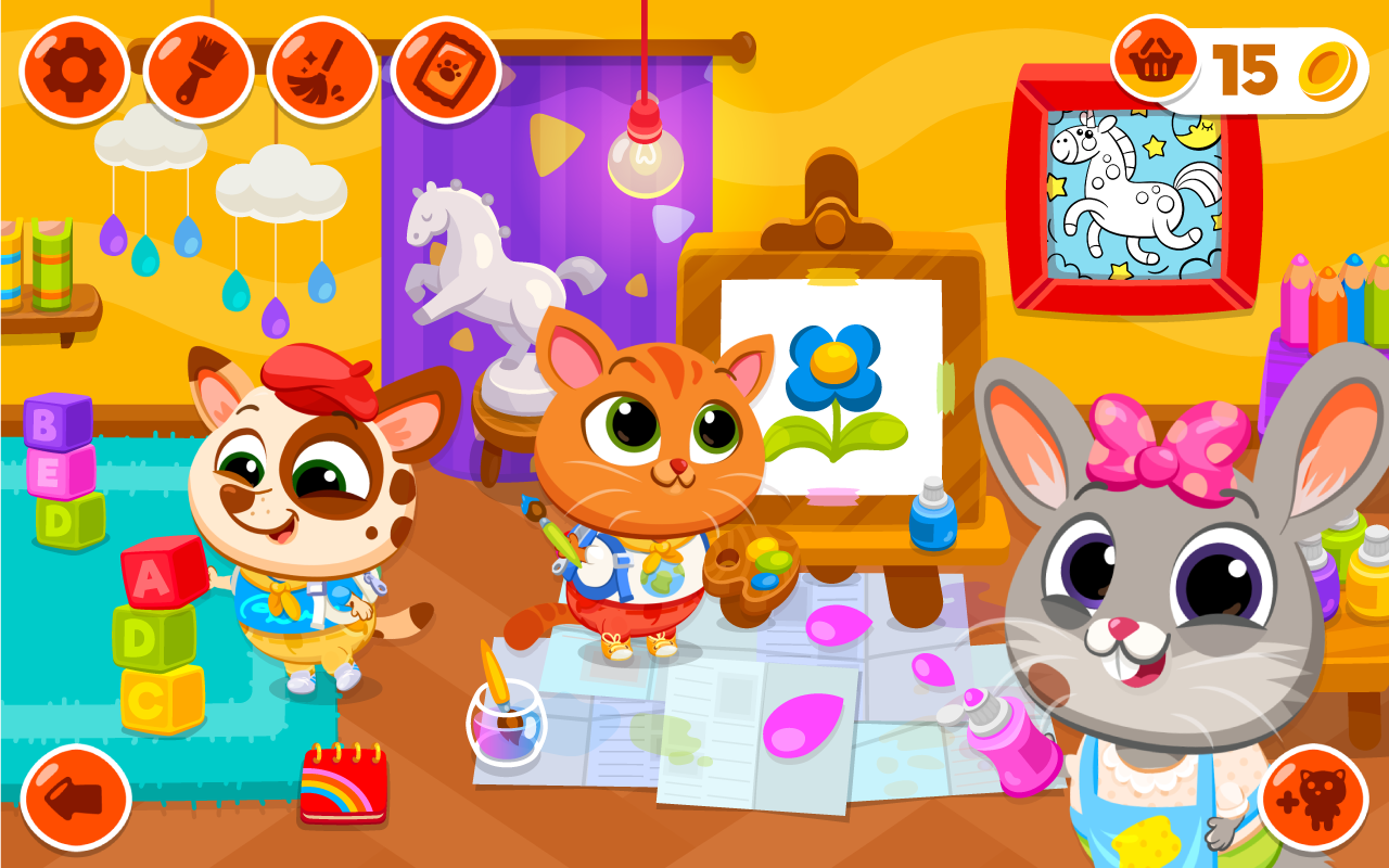 Bubbu School–สัตว์น่ารักของฉัน ภาพหน้าจอเกม