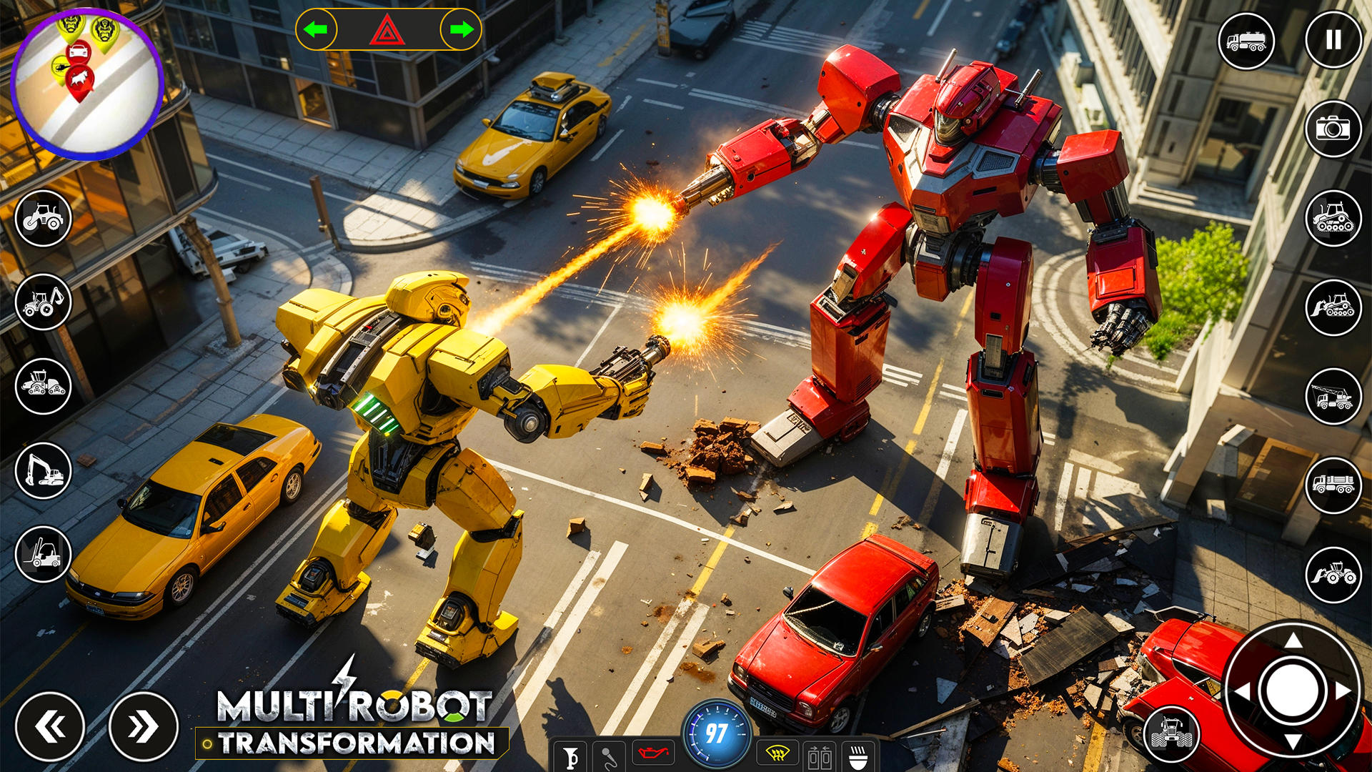 Robot Transform Car Games 3D Game Screenshot