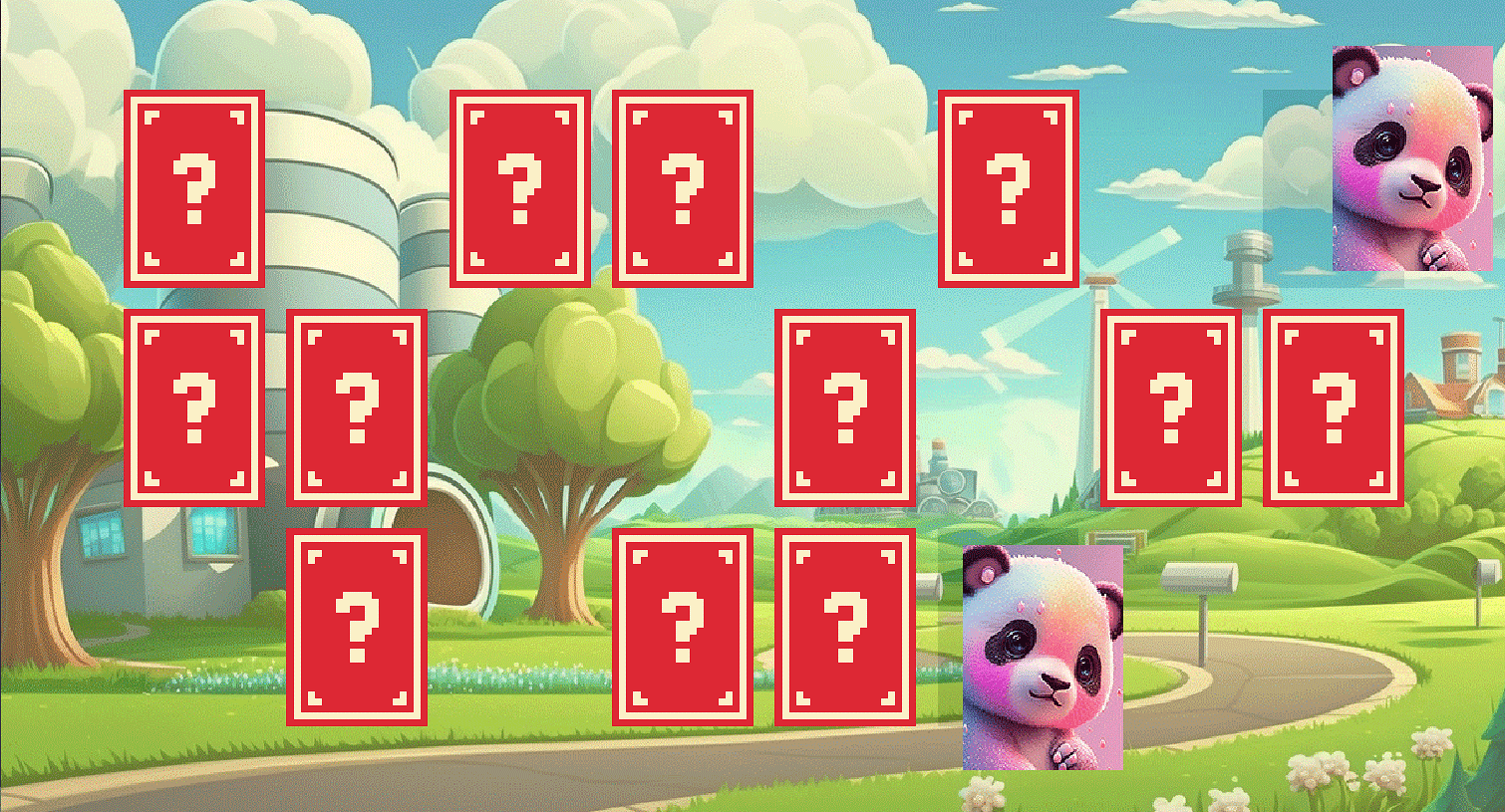 Cutie Baby Panda Card Match Game Screenshot