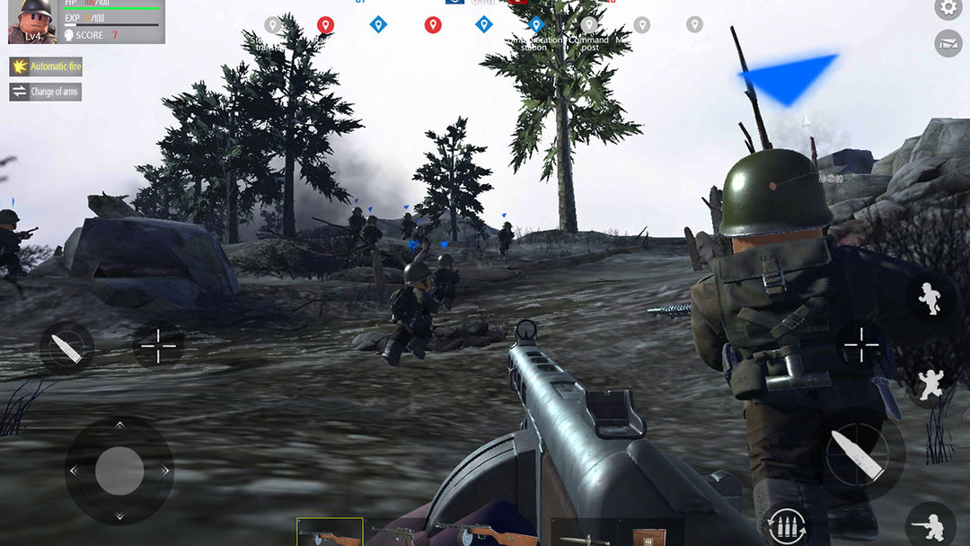 Screenshot of Ardennes Fury: WW2 FPS Guns