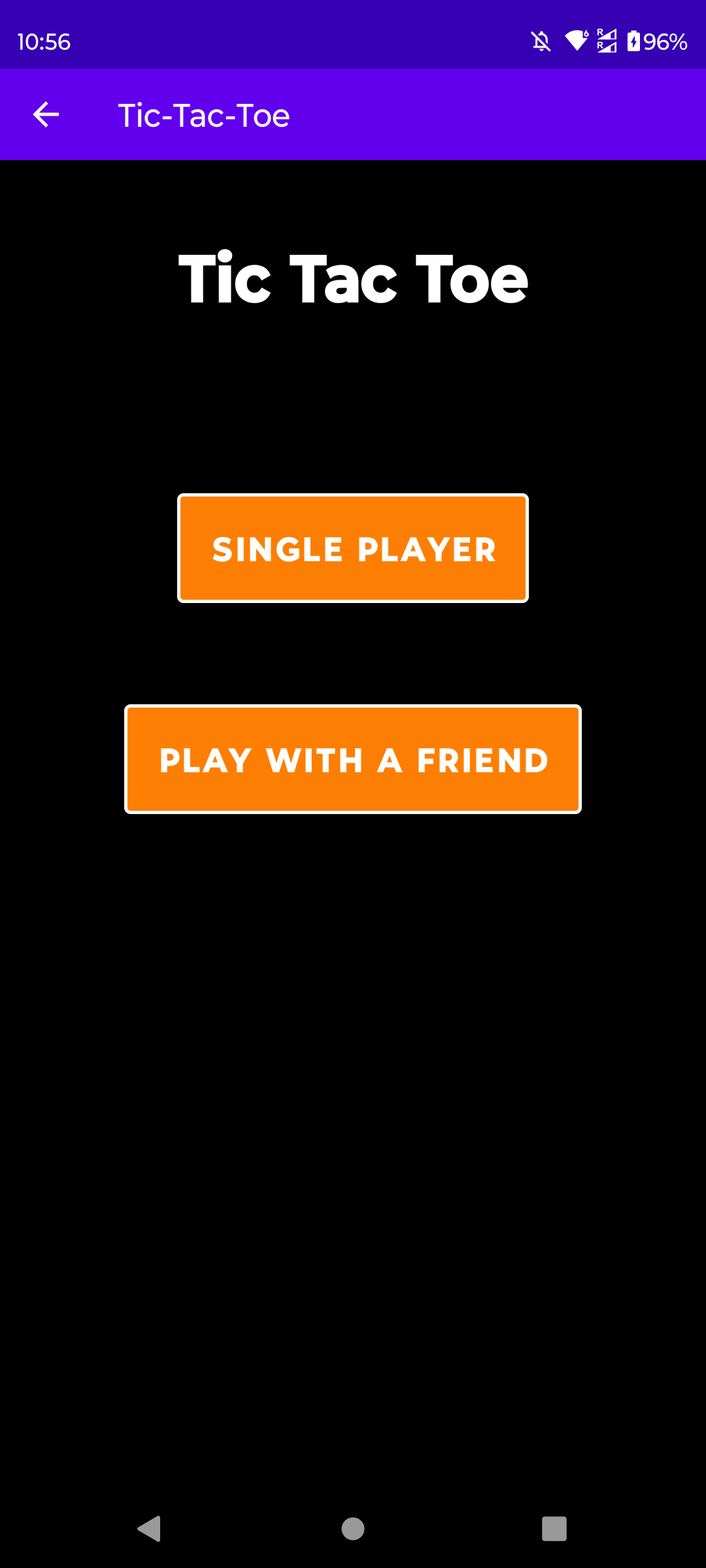 Tic Tac Toe Game Screenshot