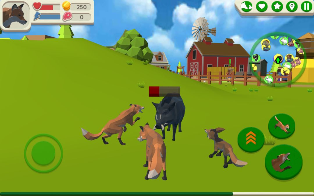 Fox Family - Animal Simulator ภาพหน้าจอเกม