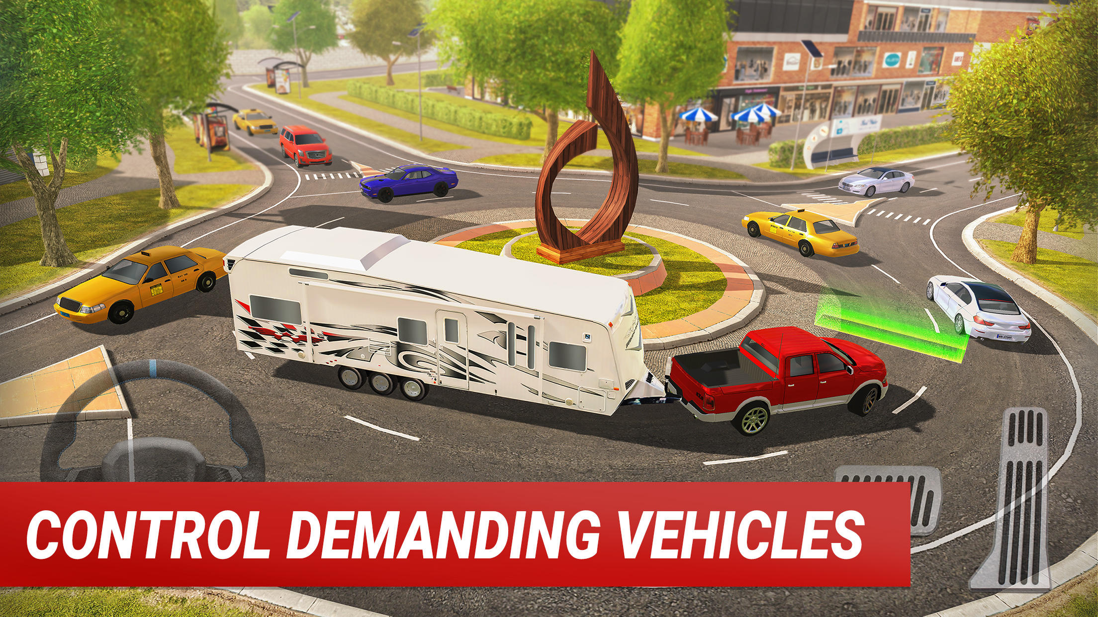 Roundabout 2: City Driving Sim Game Screenshot
