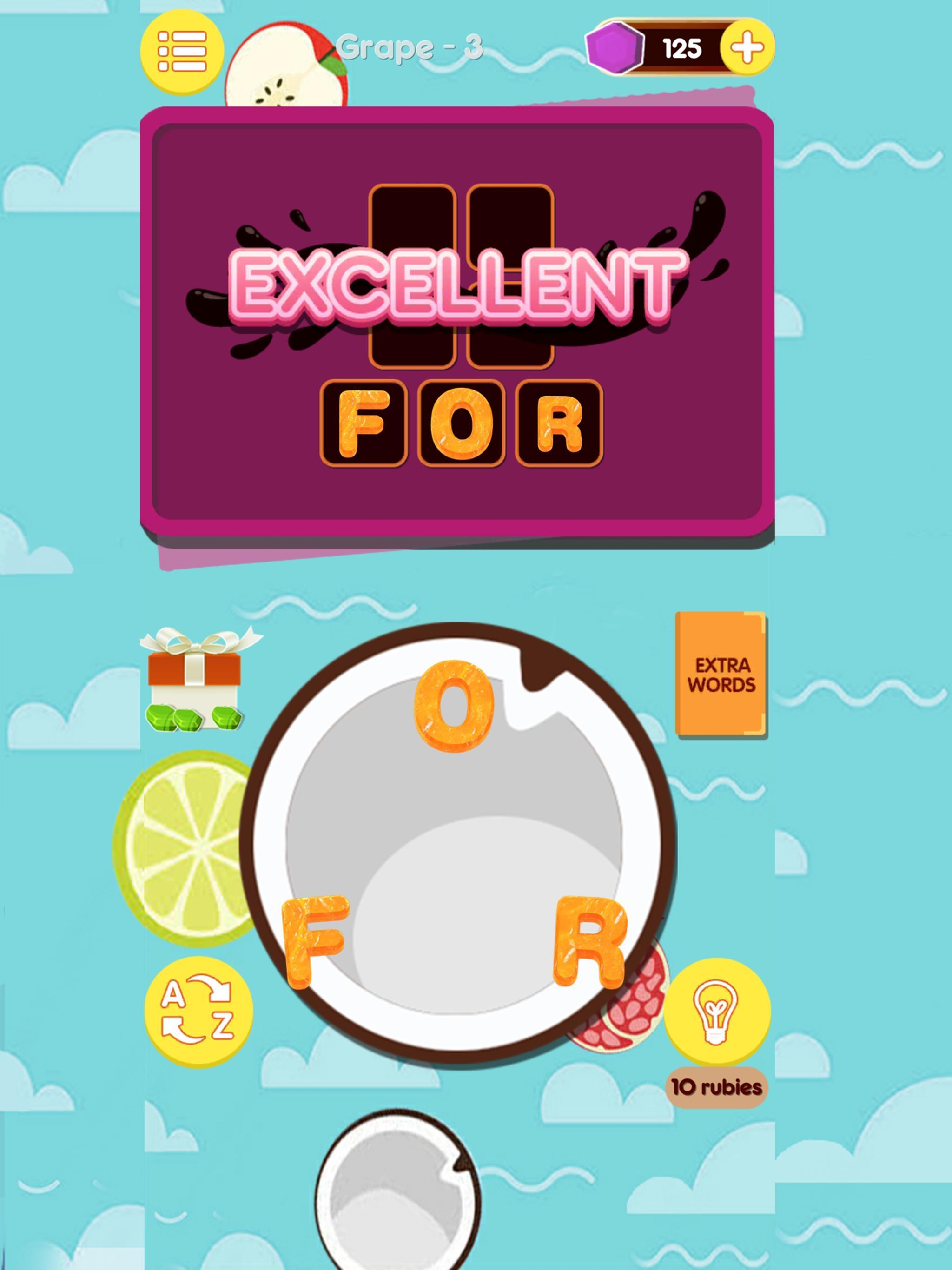 Fruit Spelling Ninja Game Screenshot