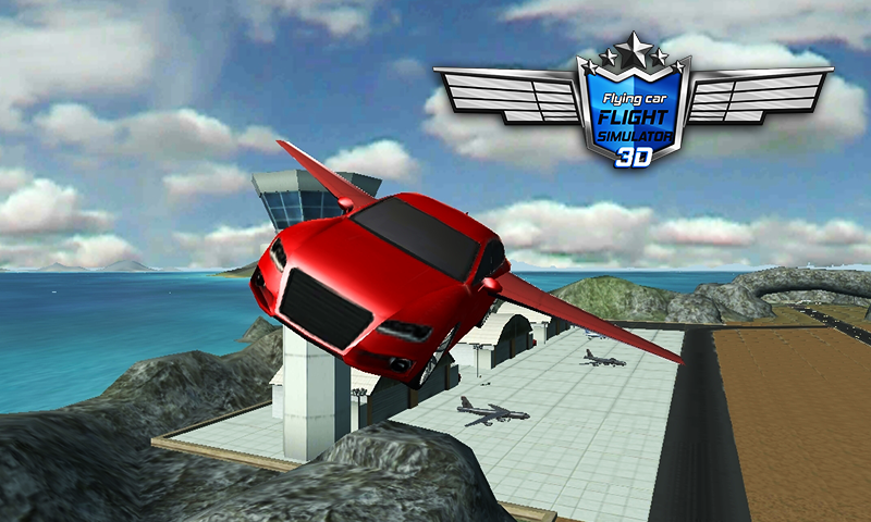 Captura de Tela do Jogo Flying Car Flight Simulator 3D