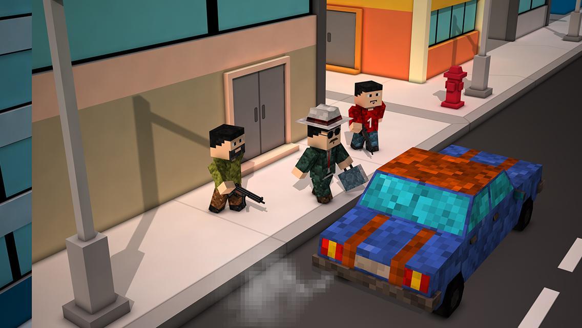Blocky City Sniper 3D ゲームのスクリーンショット