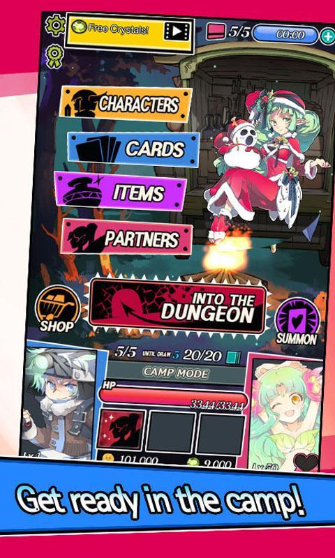 Dungeon&Girls: Card Battle RPG Game Screenshot