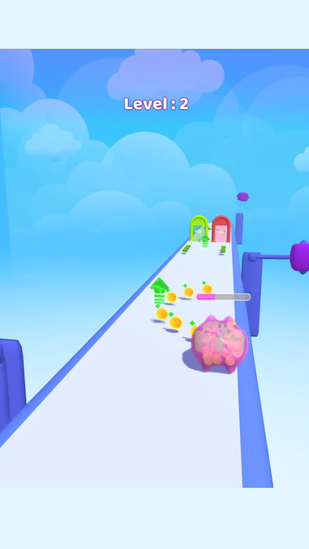 Скриншот игры Running piggy bank