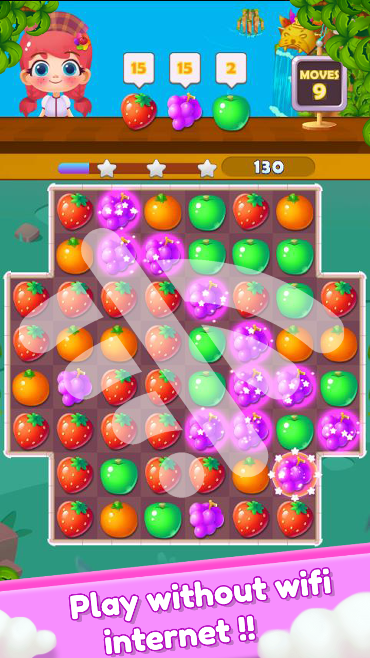 Fruit Splash 2020 - Line Blast - Free connect game Game Screenshot
