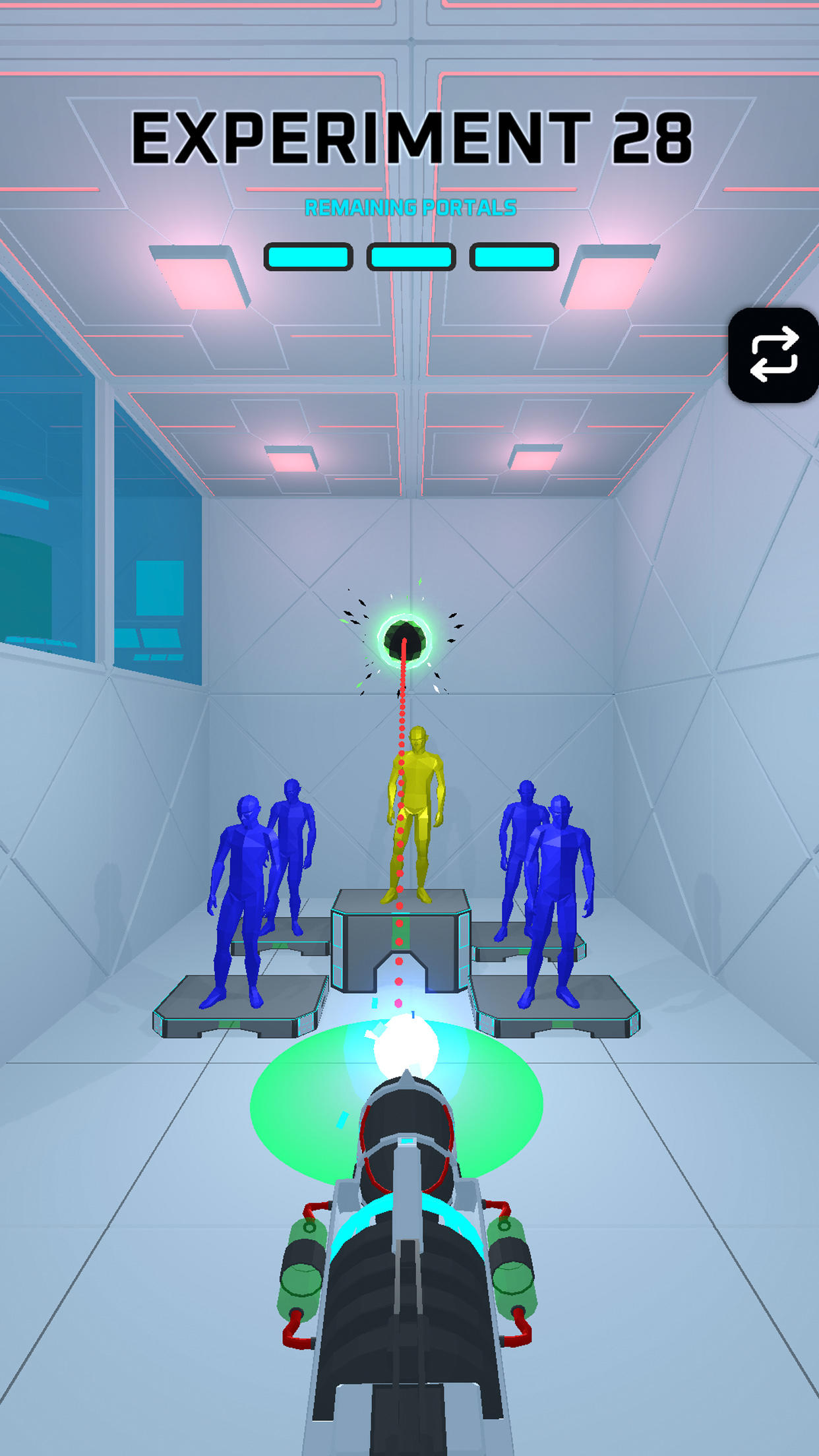 Screenshot of Portals Experiment