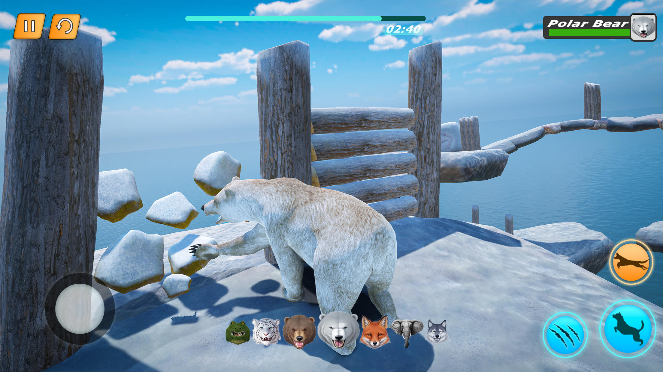 Animal Simulator: Parkour Game Game Screenshot