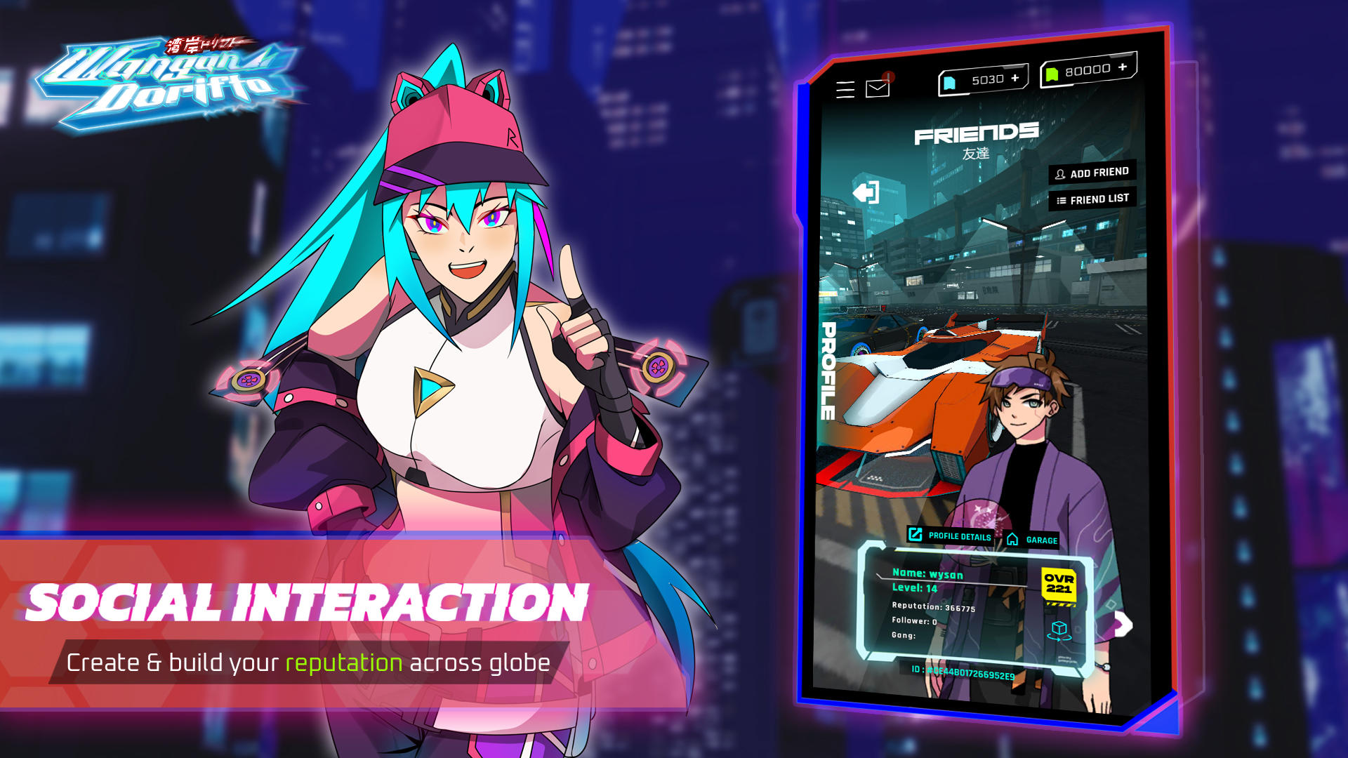 Wangan Dorifto : Arcade Drift Game Screenshot