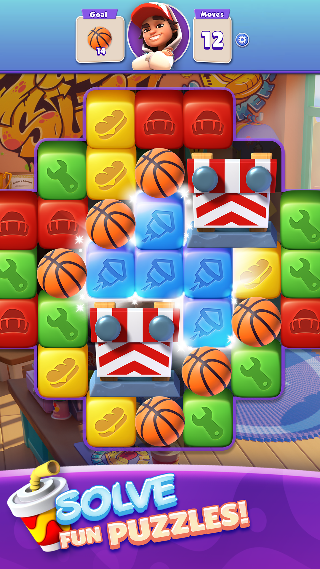 Subway Surfers Blast Game Screenshot