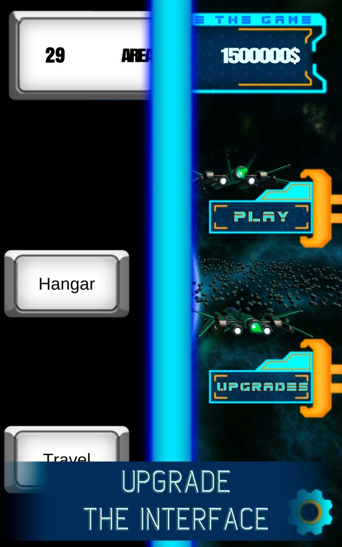 Upgrade the game 3: Spaceship Shooting 게임 스크린 샷