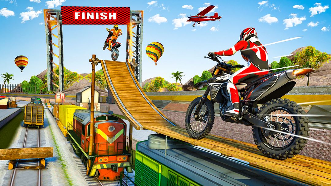 Balap Stunt Bike 3D - Tricky Bike Master screenshot game
